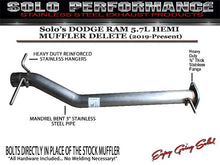 Load image into Gallery viewer, Solo Performance Dodge 5.7L Hemi (2019-2020) MR400 Muffler Delete w/ Resonator - Quite/Loud/Loudest - Quiet Alternate Image
