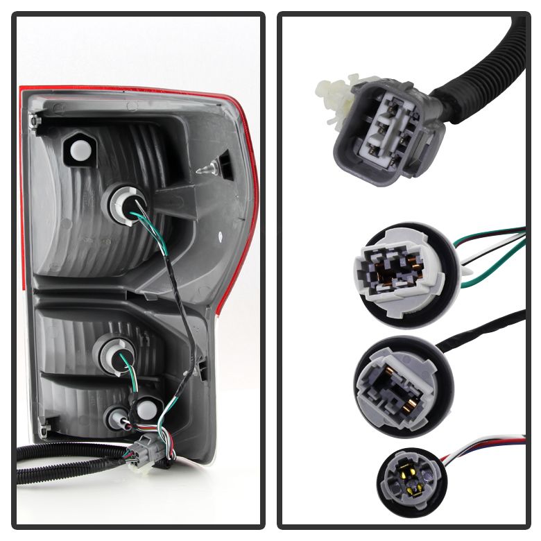 Xtune Tail Lights Toyota Tundra (20072013) [OEM Style] Chrome Housing