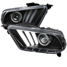 Load image into Gallery viewer, 289.95 Spec-D Projector Headlights Ford Mustang (10-14) LED Sequential Signal - Black / Chrome / Smoke - Redline360 Alternate Image