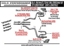 Load image into Gallery viewer, 980.99 Solo Performance Exhaust Ford Mustang GT 5.0 (18-20) Street Race Catback w/ Quad Tips - Polished or Black Tips - Redline360 Alternate Image