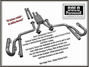 914.76 Solo Performance Mach SXT LM Catback Exhaust Dodge Charger V6 (2011-2014) 991118SL - Redline360