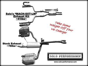 914.76 Solo Performance Mach SXT LM Catback Exhaust Dodge Charger V6 (2011-2014) 991118SL - Redline360