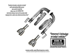 518.79 Solo Exhaust Chevy Caprice PPV V8 (11-18) Performance Axleback w/ J-pipes 993981SL - Redline360