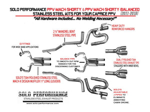 944.51 Solo Performance Mach Shorty Catback Exhaust Chevy Caprice PPV V8 (11-18) PPV Mach or PPV Mach Balanced - Redline360