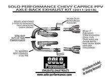 Load image into Gallery viewer, 518.79 Solo Exhaust Chevy Caprice PPV V8 (11-18) Performance Axleback w/ J-pipes 993981SL - Redline360 Alternate Image