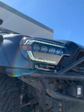 Load image into Gallery viewer, AlphaRex Quad 3D LED Projector Headlights Toyota Tacoma (2012-2015) [Nova Series - DRL Light Tube] Alpha-Black/Black - Alpha-Black Alternate Image