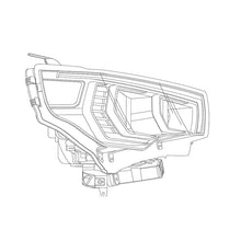Load image into Gallery viewer, AlphaRex Dual LED Projector Headlights Toyota 4Runner [LUXX Series - Sequential Turn Signal] (14-20) Alpha-Black / Black / Chrome - Alpha-Black Alternate Image