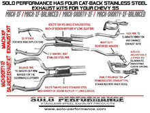 Load image into Gallery viewer, 993.60 Solo Performance Mach XF Catback Exhaust Chevy SS 6.2L V8 Sedan (14-18) XF or XF  Balanced - Redline360 Alternate Image