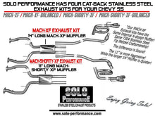 Load image into Gallery viewer, 993.60 Solo Performance Mach XF Catback Exhaust Chevy SS 6.2L V8 Sedan (14-18) XF or XF  Balanced - Redline360 Alternate Image