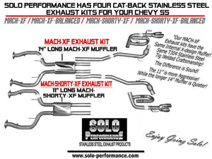 993.60 Solo Performance Mach XF Catback Exhaust Chevy SS 6.2L V8 Sedan (14-18) XF or XF  Balanced - Redline360