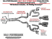 Load image into Gallery viewer, 1052.35 Solo Exhaust Chevy SS 6.2L V8 Sedan (14-18) 3&quot; Performance Street Race X3 XF Catback - 993986SL - Redline360 Alternate Image