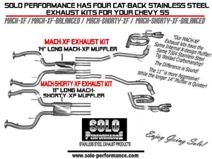 997.92 Solo Exhaust Chevy SS 6.2 V8 Sedan (14-18) Performance Mach XF Shorty Catback - Redline360