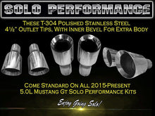 Load image into Gallery viewer, 948.59 Solo Performance Street Race XV Catback Exhaust Ford Mustang GT 5.0L (15-19) Polished or Black Tips - Redline360 Alternate Image