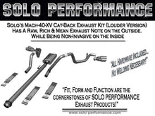 Load image into Gallery viewer, Solo Performance Exhaust Ford F150 5.0L V8 (15-19) Mach 40 XV Dual Catback - 145″ or 157″ Wheel Base - Polished / 145″ Wheel Base Alternate Image