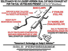 Load image into Gallery viewer, Solo Performance Exhaust Ford F150 5.0L V8 (15-19) Mach 40 XV Dual Catback - 145″ or 157″ Wheel Base - Polished / 145″ Wheel Base Alternate Image