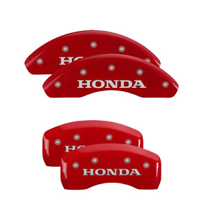 249.00 MGP Brake Caliper Covers Honda Accord Hybrid [16" Wheels] (03-07) Red / Yellow / Black - Redline360