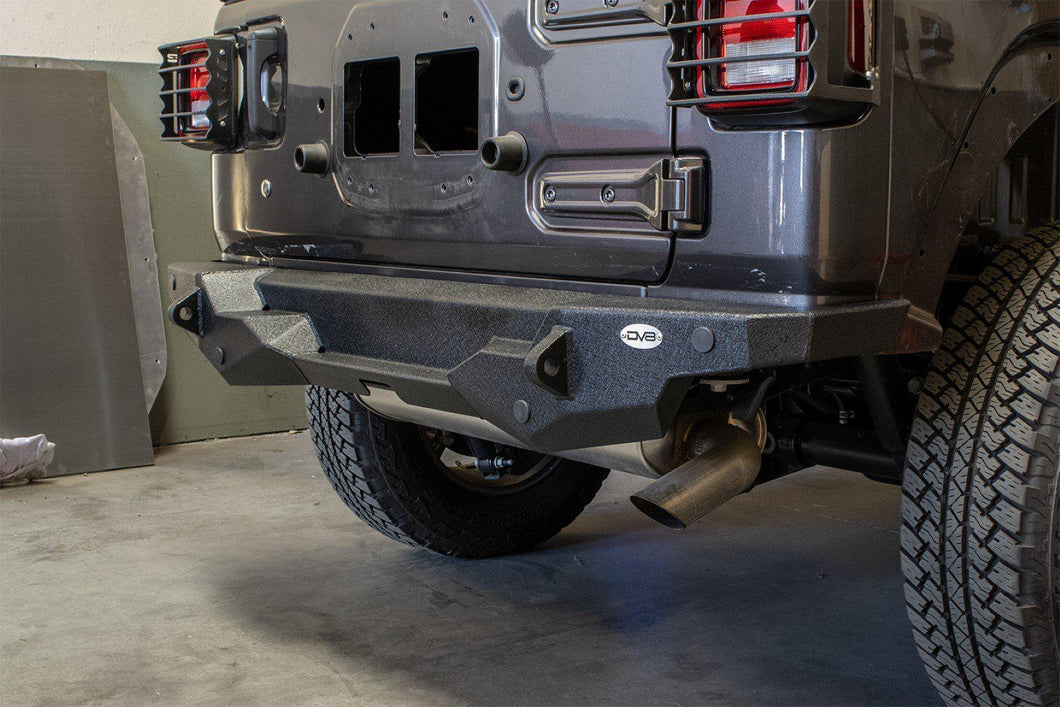 1099.99 DV8 Off Road Rear Bumper Jeep Wrangler JL (2018-2021) High Clearance with Carrier - RBJL-08 - Redline360