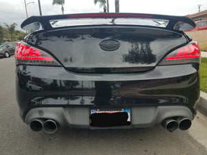 389.99 Spec-D Tail Lights Hyundai Genesis Coupe (10-16) Sequential Turn Signal - Black / Red / Smoke - Redline360