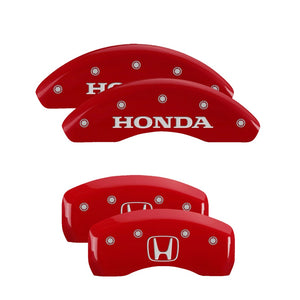 249.00 MGP Brake Caliper Covers Honda Accord DX [16" Wheels] (2003-2007) Red / Yellow / Black - Redline360