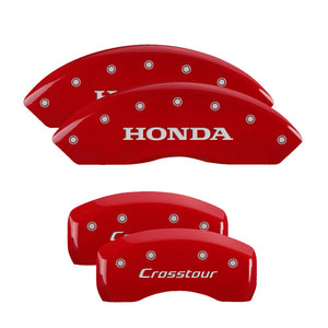 249.00 MGP Brake Caliper Covers Honda Accord Crosstour (2010-2011) Red / Yellow / Black - Redline360