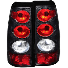 Load image into Gallery viewer, Anzo Tail Lights Chevy Silverado 1500/2500 (03-06) [Euro Style] Black / Carbon / Chrome Housing - Carbon Alternate Image