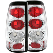 Load image into Gallery viewer, Anzo Tail Lights Chevy Silverado (1999-2002) [Euro Style] Chrome or Black Housing - Clear / Chrome Alternate Image