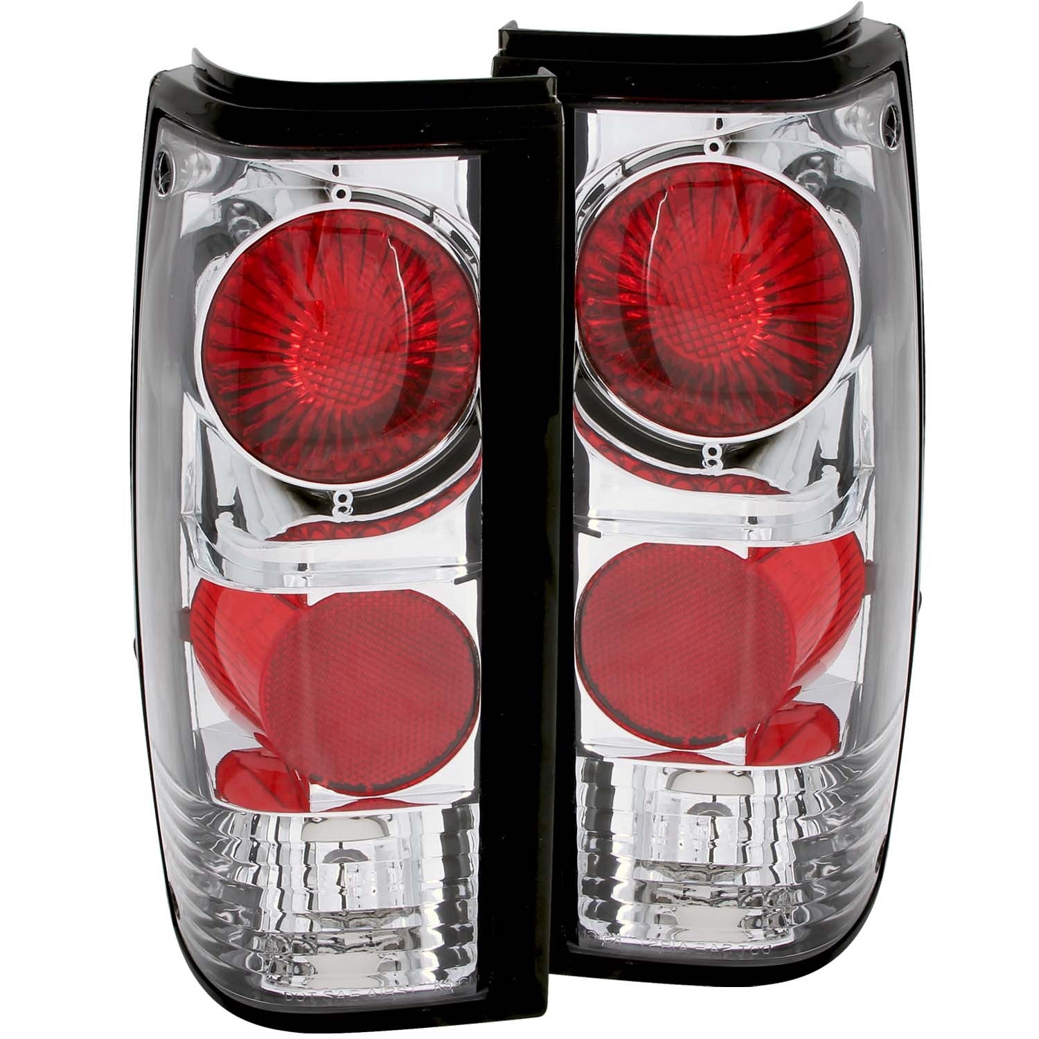 Tail light Anzo 211008テールライトアセンブリクリアレンズクローム