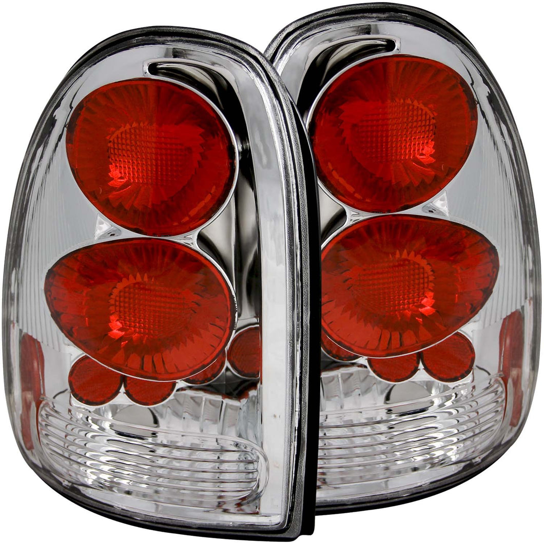 Winjet 1998-2003 Dodge Durango Led Tail Light - Black / Clear | Winjet