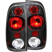 Load image into Gallery viewer, 99.60 Anzo Tail Lights Ford F150/F250  Light Duty (97-03) F250/F350 Super Duty (99-07) [Euro Style] Chrome / Carbon / Black Housing - Redline360 Alternate Image