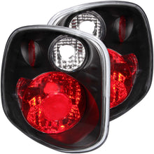 Load image into Gallery viewer, Anzo Tail Lights Ford F150 Flare Side (01-03) [Euro Style] Black / Carbon / Chrome Housing - Clear / Black Alternate Image
