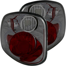 Load image into Gallery viewer, Anzo Tail Lights Ford F150 Flare Side (01-03) [Euro Style] Black / Carbon / Chrome Housing - Clear / Black Alternate Image