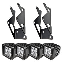 Load image into Gallery viewer, Oracle Lighting 3" Black Series Jeep JK (07-15) [7D 20W LED Square Spot/Flood Light] w/ Single or Dual Mounting Pillar Brackets - Dual Mount Alternate Image