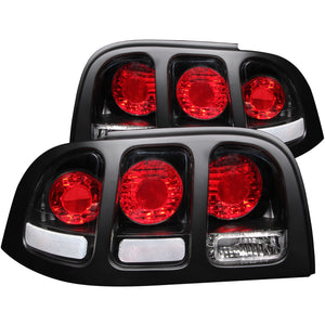 155.03 Anzo Tail Lights Ford Mustang (94-98) [Euro Style] Chrome or Black Housing - Redline360