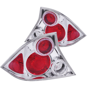 155.93 Anzo Tail Lights Honda Civic Coupe (01-03) [Euro Style] Black or Chrome Housing w/ Halo - Redline360