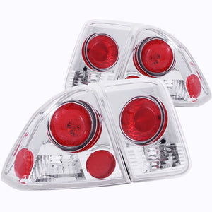 144.47 Anzo Tail Lights Honda Civic Sedan (01-04) [Euro Style] Black or Chrome Housing - Redline360