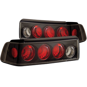 165.32 Anzo Tail Lights Honda Civic Hatchback EF (88-91) [Euro Style - Black] 221053 - Redline360