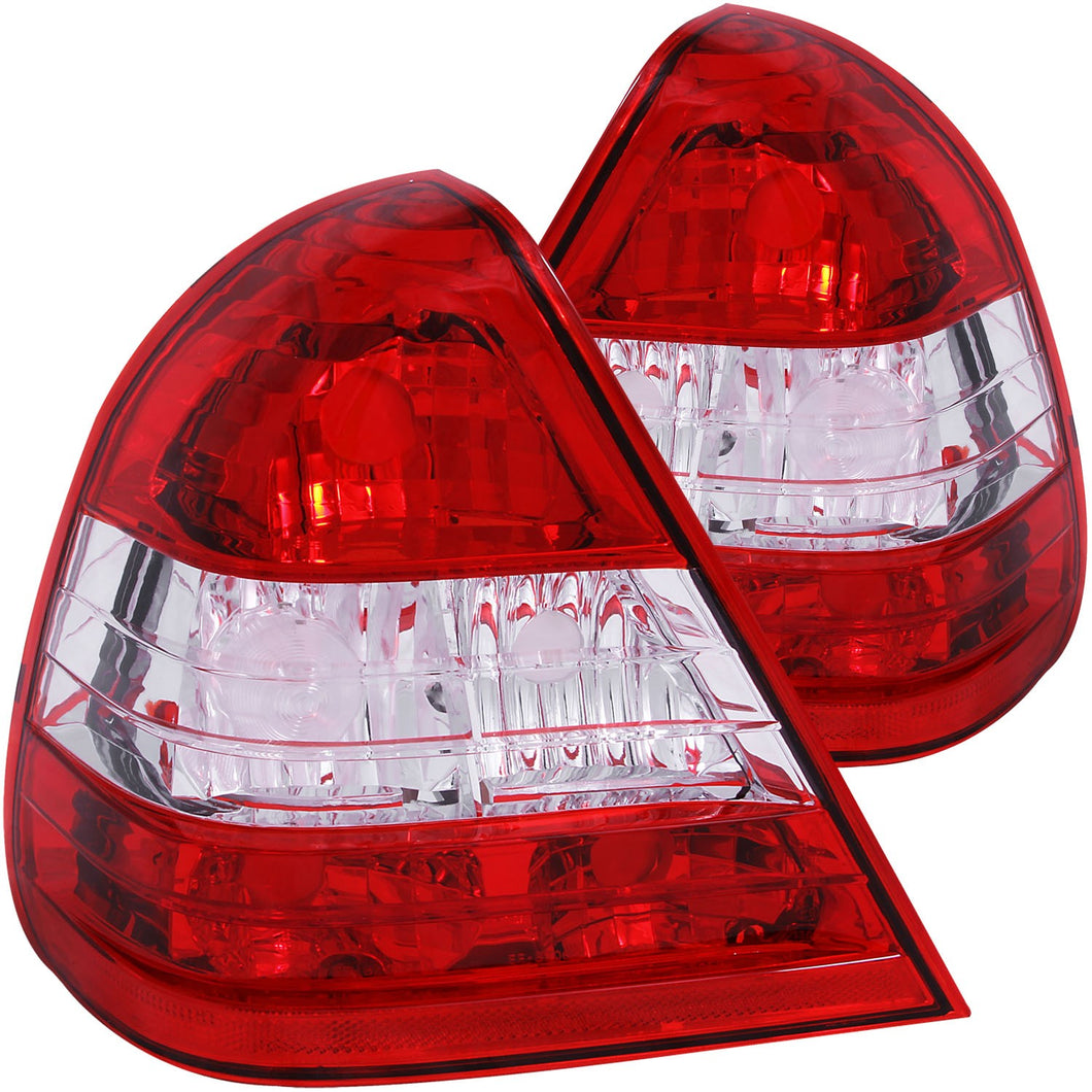 146.32 Anzo Tail Lights Mercedes C-Class W202 (94-00) [Euro style w/ Red/Clear Lens] 221157 - Redline360