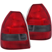 Load image into Gallery viewer, 128.63 Anzo Tail Lights Honda Civic Hatchback (96-00) [Euro Style] Black/Clear Lens or Red/Clear or Smoke Lens - Redline360 Alternate Image