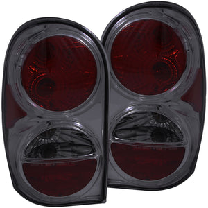 167.20 Anzo Tail Lights Jeep Liberty (02-07) [Euro Style] Black or Chrome Housing - Redline360