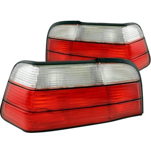 132.37 Anzo Tail Lights BMW 3 Series Coupe E36 & E36 M3 (92-98) Euro style -  Red/Clear or Smoked - Redline360