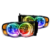 Load image into Gallery viewer, Oracle LED Headlight Halo Kit Dodge Ram (2002-2005) Multicolored - ColorSHIFT w/o Controller Alternate Image