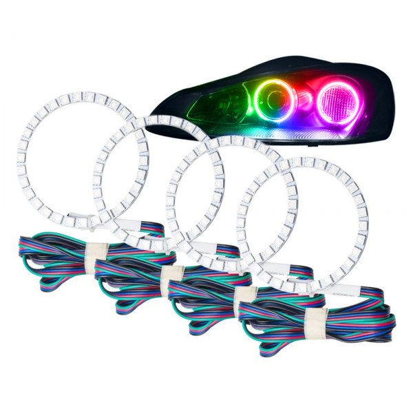 Oracle LED Headlight Halo Kit Dodge Viper SRT-10 (2003-2009) Multicolo ...