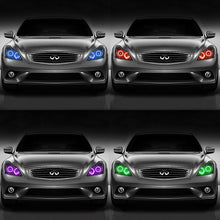Load image into Gallery viewer, Oracle LED Headlight Halo Kit Infiniti Q60 (2014-2015) White or ColorSHIFT - ColorSHIFT w/o Controller Alternate Image