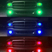 Load image into Gallery viewer, Oracle LED Headlight Halo Kit Dodge Durango (1998-2003) Multicolored - ColorSHIFT w/o Controller Alternate Image