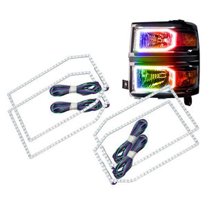 215.96 Oracle LED Headlight Halo Kit Chevy Silverado (2014-2015) Projector or Non-Projector Headlights - Redline360