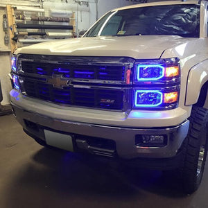 215.96 Oracle LED Headlight Halo Kit Chevy Silverado (2014-2015) Projector or Non-Projector Headlights - Redline360