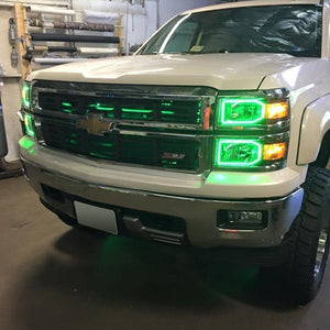 215.96 Oracle LED Headlight Halo Kit Chevy Silverado (2014-2015) Projector or Non-Projector Headlights - Redline360