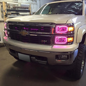 215.96 Oracle LED Headlight Halo Kit Chevy Silverado (2014-2015) Projector or Non-Projector Headlights - Redline360