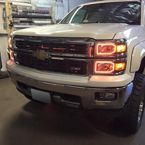 215.96 Oracle LED Headlight Halo Kit Chevy Silverado (2014-2015) Projector or Non-Projector Headlights - Redline360