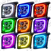 Load image into Gallery viewer, Oracle LED Headlight Halo Kit GMC Yukon (2015-2018) Multicolored - ColorSHIFT w/o Controller Alternate Image